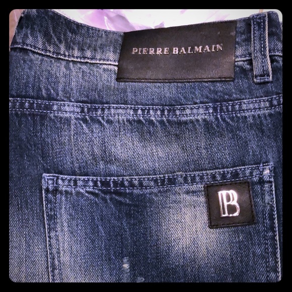 Balmain Other - Balmain Distressed Biker Jeans